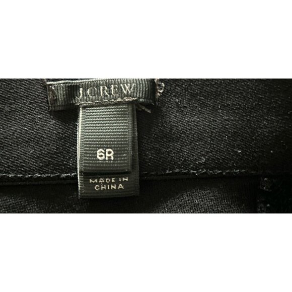 J.CREW PIXIE Pant Leggings in Stretch Ponte BLACK Size 6R - Picture 7 of 7